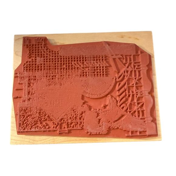 Club Scrap Build A Dream Blueprint Limited Edition 1493/3775 XL Rubber Stamp - Picture 3 of 3